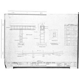 TRUBY KING CRES  DRAINAGE DETAILS OF SUPPORTED 6" DIA FOUL SEWER