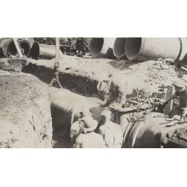 Laying of Drains at Musselburgh Pumping Station