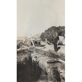 Laying of Drains at Musselburgh Pumping Station