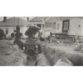 Laying of Drains at Musselburgh Pumping Station