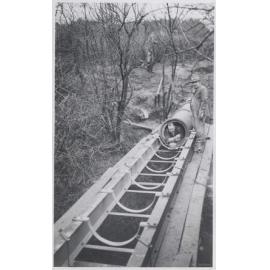 Pipe Bridge Across Kaikorai Stream