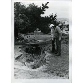 Chisholm Park Golf Links, Players Inspecting Damage