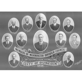 Members of the Mornington Borough Council when united with the City of Dunedin